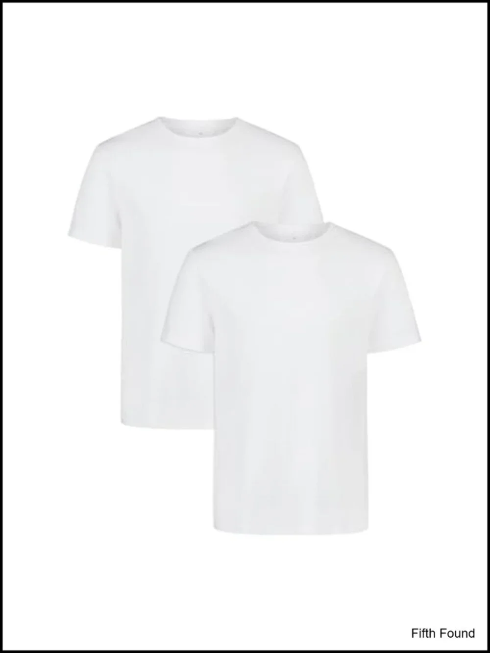 Men's Cotton Blend Crew Neck Undershirts 2-Pack Moisture Wicking Stretch